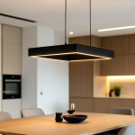 Modern Black Square Led 2 Feet by 2 Feet Linear Light