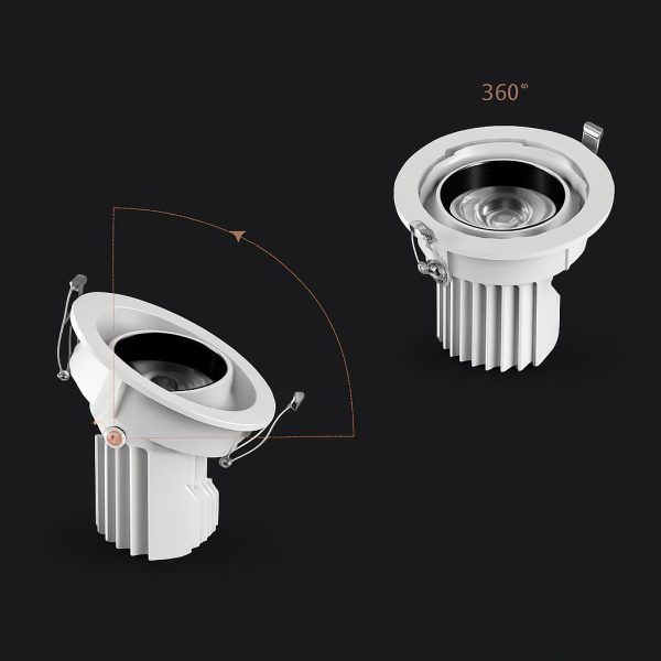 Acco LED Adjustable Recessed Down-Light Spotlight - IP54 dust and water Protection Grade