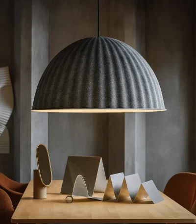 AuraBell Acoustic Pendant Light Grey (Ø 55cm)