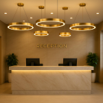 PVD Coated Donut Light – Luxury Modern LED Pendant - Image 2