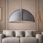 AcouSphere 60 – Luxury Acoustic Pendant Light (60cm Ø x 30cm H) - Image 3