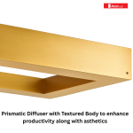 Golden Rectangle Shape Led 4 Feet Modern Linear Light - Image 3