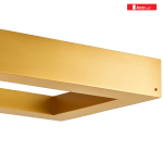 Golden Rectangle Shape Led 4 Feet Modern Linear Light - Image 4