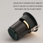 Acco LED Adjustable Recessed Down-Light Spotlight - IP54 dust and water Protection Grade - Image 8