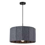 Grey Basket – Luxury Acoustic Pendant Light (60cm Ø x 35cm H) - Image 2