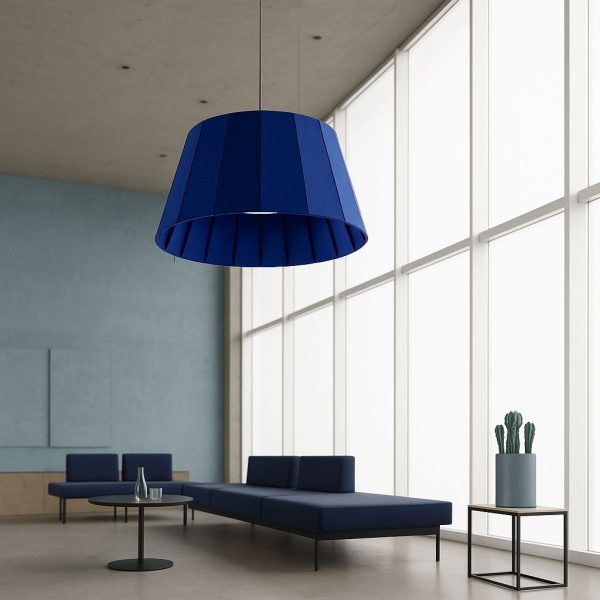 Blue Lagoon Basket – Luxury Acoustic Pendant Light (50cm Ø x 35cm H)