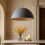 MetallicSphere 60 – Luxury Acoustic Pendant Light (60cm Ø x 30cm H)