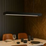 Black Rectangle Shape Modern Led Linear Light ( Length 4 Ft Width 1 Ft) - Image 2