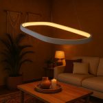 White Eclairs Shape Led Modern Chandelier(4 ft by 1.5 Ft) - Image 2