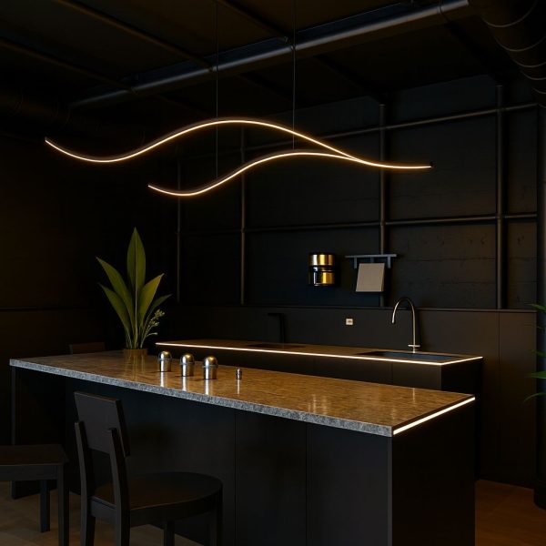 Black Branch Shaped Led 4 Feet Modern Chandelier