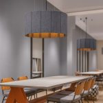 Grey Basket – Luxury Acoustic Pendant Light (60cm Ø x 35cm H) - Image 3