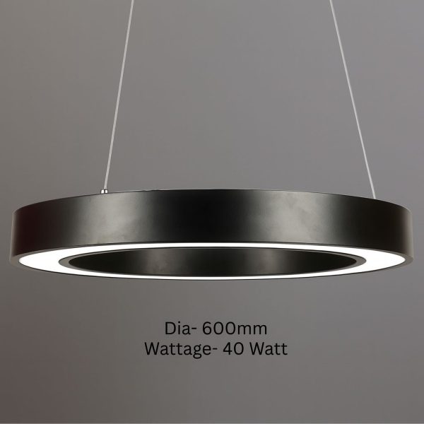 Black Donut Ring Led Light | 6oomm| 40 W