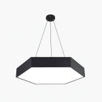 Black Full Difuser Hexagon Led Light | 6oomm| 40 W - Image 5