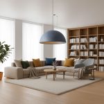 MetallicSphere 60 – Luxury Acoustic Pendant Light (60cm Ø x 30cm H) - Image 5