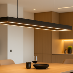 Black Rectangle Shape Modern Led Linear Light ( Length 4 Ft Width 1 Ft)