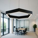 Black Hollow Hexagon Led Light | 6oomm| 40 W - Image 4