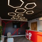 Black Hollow Hexagon Led Light | 6oomm| 40 W - Image 5